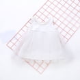 thumbnail image 1 of Jusqu'à 50 % de Rabais, Robe Camisole en Maille Unie pour Tout-Petites Filles, Extensible Sans Plis, Ligne A, Sans Manches, Coupe Confortable Élégante et Chic/100 % Polyester, Blanc, Sopatenor, 1 of 9