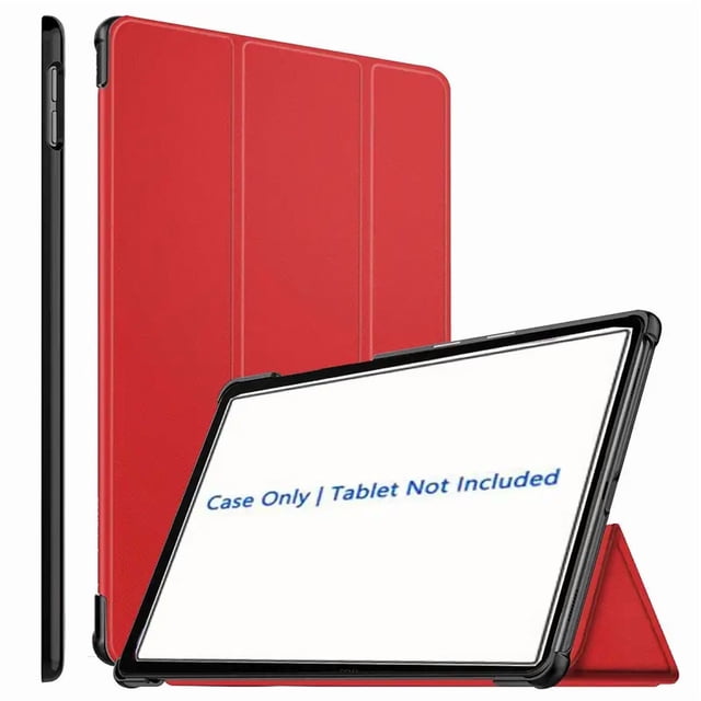 Samsung Galaxy Tab S8 Étui SM TX700 TX706 Tablette Intelligent en Cuir Support à Rabat Étui Couverture - Rouge