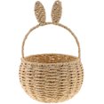 thumbnail image 1 of SHISUYAN Woven Basket with Handle Rabbit Ear Flower Arrangement Basket Woven Flower Basket, 1 of 8