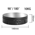 thumbnail image 4 of jifeng ABS Electric Rotating Display Stand Turntable Cosmetics Watch Holder Black, 4 of 7