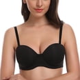 thumbnail image 2 of Soutien-gorge Sans Bretelles pour Femme Grande Taille, Bonnets Pleins, à Armatures, Contour Multiusage, 2 of 6