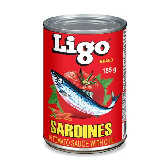 Ligo Sardines in Tomato Sauce with Chili, 155 G Can