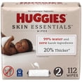 thumbnail image 1 of Huggies Skin Essentials Baby Wipes, 2 Flip Top Packs (112 Wipes Total), 1 of 9