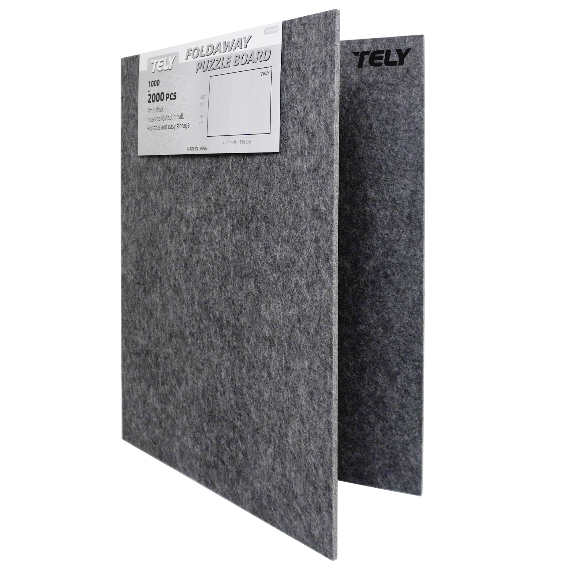 TELY Foldaway Puzzle Board Felt Mat for up to 2000 Pieces of Jigsaw Puzzle, Foldable for Easy Storage, Portable Puzzle Pad (Extra Large)