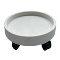thumbnail image 2 of Caddy pour Plantes, Support de Pot de Plante avec Roues Pivotantes, Support Rond pour Plante en Pot sur Roues, Plateau Soucoupe de Jardinière à Roulettes Plateau de Pot de Fleurs Support de Pot de Fleurs pour Balcon Blanc, 2 of 7
