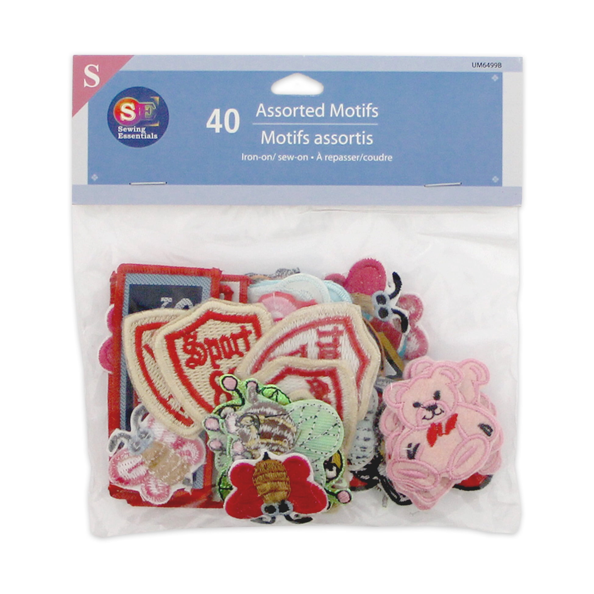 MORE4LESS Assorted Character Iron-On Patches, 50-Pack