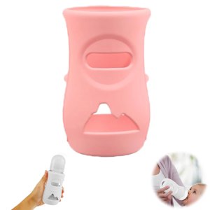 SIfdSeng Silicone Sleeve for Natural Glass Baby Bottles Breakage Baby Bottle Holder Insulated Natural Silicone Bottle Cover Compatible Glass Natural Baby Bottle 8 Oz