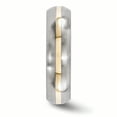 thumbnail image 3 of Edward Mirell Titanium and 14K Yellow Brushed 6mm Band Size 9, 3 of 4