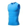 thumbnail image 5 of BADHUB Men's Quick Dry Athletic Tank Tops Compression Running High Stretch Sleeveless T Shirt Workout Performance Cut Off Tee Shirt Blue M, 5 of 5