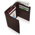 thumbnail image 1 of Trifold Wallets For Men RFID - Leather Slim Mens Wallet With ID Window Front Pocket Wallet Gifts For Men, 1 of 6