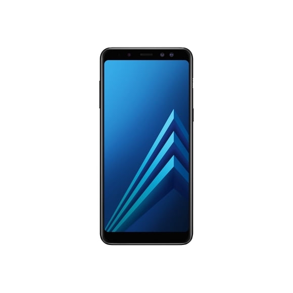 Samsung Galaxy A8 (2018) - Téléphone Intelligent 4G - RAM 4 Go / Mémoire Interne 32 Go - Fente microSD - Écran OLED - 5,6 Pouces - 2220 x 1080 pixels - Caméra Arrière 16 MP - 2x Caméras avant 16 MP, 8 MP - Noir