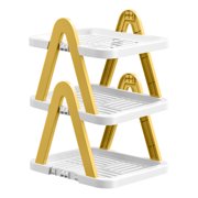 Wzzjkit Shoe Rack for Closet, Multi Layer Shoe Rack Household Small Shoe Cabinet Economic Dormitory Door Shoe Rack Installation Folding Shoe Cabinet, Shoe Rack
