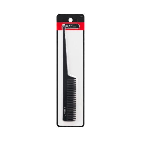 Bouclage As - Peigne Taquinant, Peigne à Cheveux en Plastique Noir de Cinq Pouces avec Longue Queue Pointue pour des Séances Précises et des Taquineries, Emballé en Emballage blister Transparent avec Marque As Noire et Rouge, Convient à la Coiffure Masculine et au Soin en Déplacement.