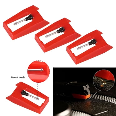 Record Player Needle, 3PCS Turntable Replacement Stylus Needles Universal Replacement Stylus Needles Fit for most Vinyl Crosley / ION / Jensen / Victrola/ 1byone Record Player