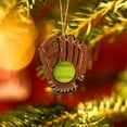 thumbnail image 4 of Personalized Acrylic Softball Glove Ornament, Custom Name Flat Design, Gift for Softball Players Lovers, 4 of 4