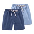 thumbnail image 1 of RXIRUCGD 2025 Summer Clothes for Kids 2PC Children's Summer Solid Casual Sports Shorts With Drawstring For Kids, 1 of 8