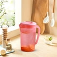 thumbnail image 4 of Large Capacity Cold Water Pitcher With Cups Set,Plastic Beverage Kettle With Lid Handle Tea Juice Pitcher,2.2L Drink Dispenser Cold Hot Water Jug For Home Party Picnic Refrigerator Safe Water Pitcher, 4 of 6