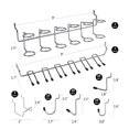 thumbnail image 5 of Abody 140Pcs Metal Pegboard Hooks Organizer Assortment Kit Peg Locks Hanging Applications, 5 of 5