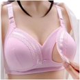 thumbnail image 2 of Womans Nursing Bra Front Release Glossy Comfortable Breathable Bra Underwear No Rims, 2 of 9