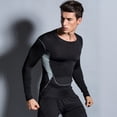 thumbnail image 4 of Men's Long Sleeve Running Tights Basketball Football Long Sleeve Thermal Compression T-Shirt, 4 of 8