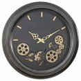 thumbnail image 2 of Yosemite 5130009 Metal Round Gear Clock, Black, 2 of 4