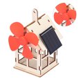 thumbnail image 1 of Khall Solar Powered Windmill Wooden House DIY Kid Children Science Experiment Toy Gift, 1 of 8