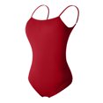 thumbnail image 1 of AherBiu Dancing Bodysuits for Women Sleeveless Backless Playsuits Stretchy Slim Comfy Soft Workout Rompers, 1 of 5