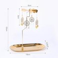 thumbnail image 4 of ziyahi Gold Candle Holder Rotating Tea Light Holder Candleholder Decor B, 4 of 8