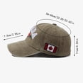 thumbnail image 2 of Canada Baseball Caps Canada Day Adjustable Hat with Embroidered Maple for Enthusiasts and Tourists, 2 of 7