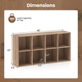 thumbnail image 3 of Costway 8-Cube Bookcase Bookshelf with 2 Anti-Tipping Kits Storage Organizer,Natural Natural, 3 of 10