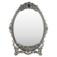 thumbnail image 2 of Desktop Makeup Mirror, Retro Desktop Makeup Mirror Decorative With Stand For Dressers For Gift Copper, 2 of 8