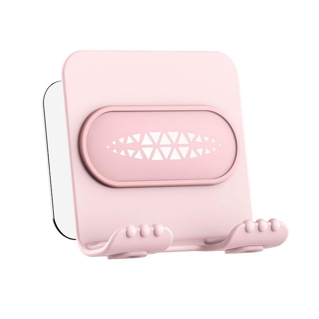 yingyy Wall Mount Phone Holder Wall Phone Holder Mount for All Phones and Mini Tablet Pink