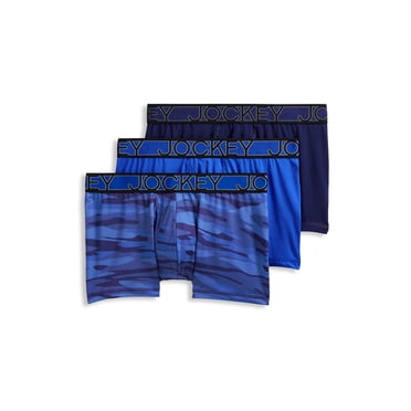 Jockey Men's Active Microfiber 2.5" Trunk - 3 Pack