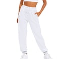 thumbnail image 1 of Women's Casual Pants Ladies Womens Business Casual Pants Comfy Womens Casual Pants for Work Solid Color Drawstring Elastic Casual Pants for Women Drawstring Womens Summer Pants Casual Waist, 1 of 5