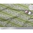 thumbnail image 3 of Soimoi Polyester Crepe Fabric Leaves & Floral Block Decor Fabric Printed Yard 42 Inch Wide, 3 of 3