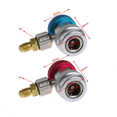thumbnail image 3 of 4 Pcs Adaptateur de Coupleur Rapide pour Voiture Auto Freon R134A, Réfrigérant de Climatisation, Jauge de Collecteur A/C Réglable, 3 of 5