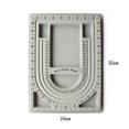thumbnail image 2 of 4Pcs Bead Design Board Bracelet Design Board Flocked Bead Board Necklace Beading Jewelry Organizer Tray DIY Making Tray, 2 of 7