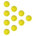 thumbnail image 4 of Baohd EVA Foam Golf Swing Exercises Practice Training Balls Golfing Skills Yellow 42mm 1Set, 4 of 6