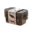 thumbnail image 1 of Meitianfacai 3 PCS Home Clear Sealed Preservation Box Food Grade Plastic Storage Case High Temperature Resistance Food Storage Containers with Lids Microwave Safe, 600ml, 1 of 3