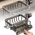 thumbnail image 1 of TopLLC Kitchen Accessories, Kitchen Essentials, Kitchen Tools Faucet Storage Rack Cloth Storage No Punching Can Hollowed Out Sink Storage Rack Storage rack, 1 of 3