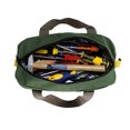 thumbnail image 3 of mmirethe Canvas Tool Bag With Shoulder Strap Solid Base Heavy Duty Storage Toolbag green 16 inch, 3 of 6