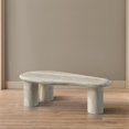 thumbnail image 3 of Meridian Furniture Sassari Travertin Table Basse en Béton pour Intérieur/extérieur, 3 of 7