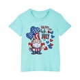 thumbnail image 1 of Birdeem Chemises pour Filles Tout-Petits Enfants Garçons Filles T-Shirt en Coton Mode Mignon Col Rond Imprimé Jour de l'Indépendance Tee Manches Courtes, 1 of 12