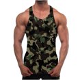 thumbnail image 3 of BADHUB Mens Color Block Muscle Tank Topsssss Clearance Workout Athletic Sleeveless Crew Neck Shirts GreenXXL, 3 of 6