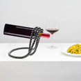 thumbnail image 1 of EGNMCR Room Decor Artificial Pearl Necklace Floating Wine Rack, Suspended Red Wine Rack, Home Desktop Decoration, Style Decoration,Wine Bottle Stand For Bar And Home Necklace Floating Wine Rack, 1 of 4