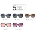 thumbnail image 2 of FEISEDY Polarized Women Square Sunglasses Sparkling Composite Shiny Frame B2289, 2 of 6