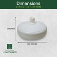 thumbnail image 3 of Good Ideas Outdoor Umbrella Stand Patio Base for 1 & 1.5 Inch Poles, White, 3 of 12