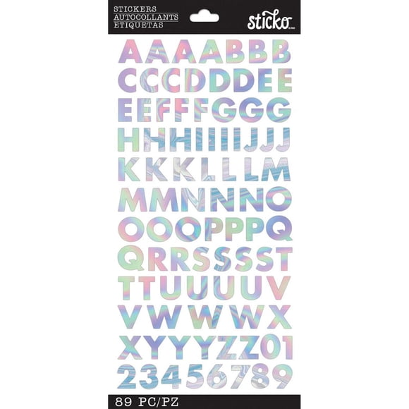 Sticko Alpha Sm Iridescent Futura