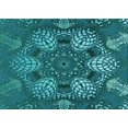 thumbnail image 1 of Ahgly Tapis Rectangulaire Lavable en Machine Intérieur Transitionnel Turquoise Foncé Vert, 7 Pieds x 9 Pieds, 1 of 7