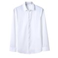 thumbnail image 2 of RXIRUCGD Chemise en Jean Décontractée pour Homme à Manches Longues avec Boutons, Poches et Col Rabattable, Blanc, Taille : TG, 2 of 8